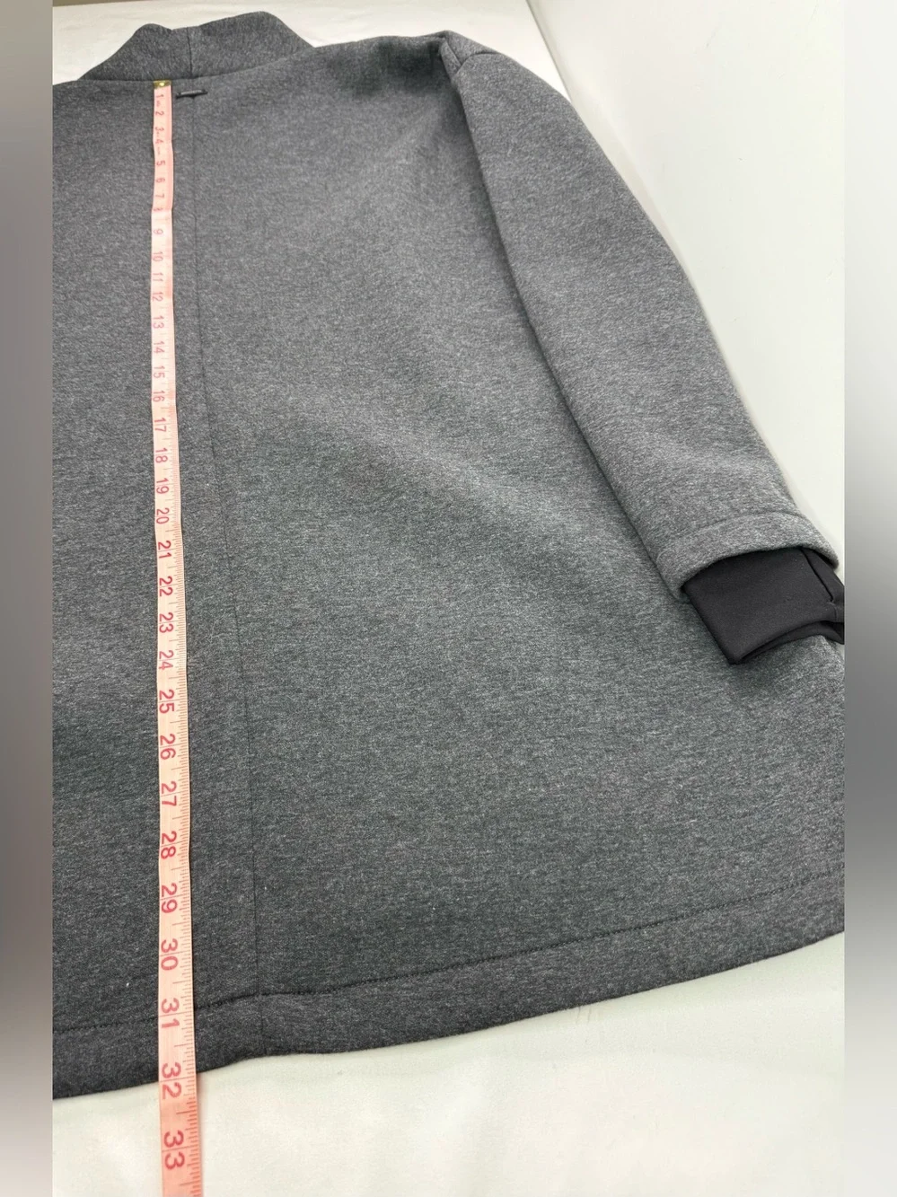 Mondetta Gray Knit Sweatshirt Cardigan Pockets Size Large
